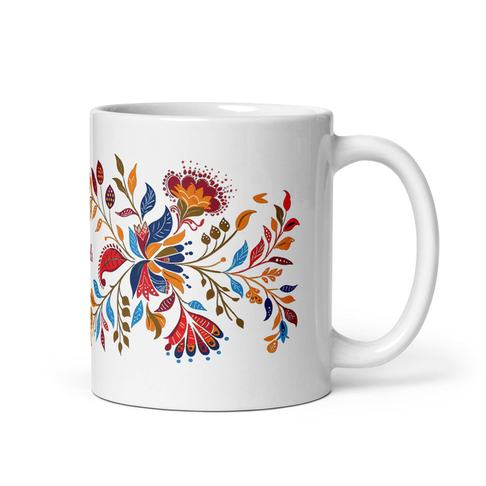 Brielle Exclusive Name Art Piece Home Office Work Coffee Mug Mexican Spanish Pride Gift Cup One-Of-A-Kind Calligraphy White Glossy Mug | B20 Mexicada 11 oz