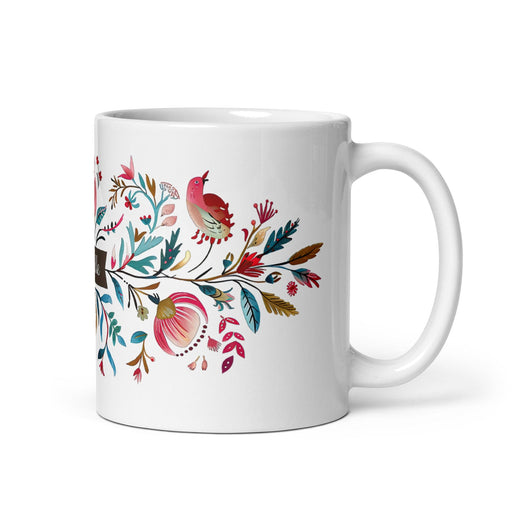 Brielle Exclusive Name Art Piece Home Office Work Coffee Mug Mexican Spanish Pride Gift Cup One-Of-A-Kind Calligraphy White Glossy Mug | B5 Mexicada 11 oz