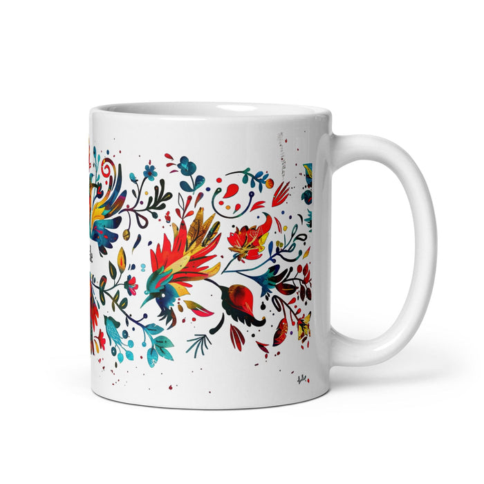 Brielle Exclusive Name Art Piece Home Office Work Coffee Mug Mexican Spanish Pride Gift Cup One-Of-A-Kind Calligraphy White Glossy Mug | B9 Mexicada 11 oz