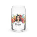 Brisa Exclusive Name Art Piece Can-Shaped Glass Home Office Work Mexican Spanish Pride Gift Cup One-Of-A-Kind Calligraphy Glass | B26 Mexicada 16 oz (No Lid No Straw)