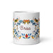 Brisa Exclusive Name Art Piece Home Office Work Coffee Mug Mexican Spanish Pride Gift Cup One-Of-A-Kind Calligraphy White Glossy Mug | B12 Mexicada