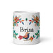 Brisa Exclusive Name Art Piece Home Office Work Coffee Mug Mexican Spanish Pride Gift Cup One-Of-A-Kind Calligraphy White Glossy Mug | B13 Mexicada