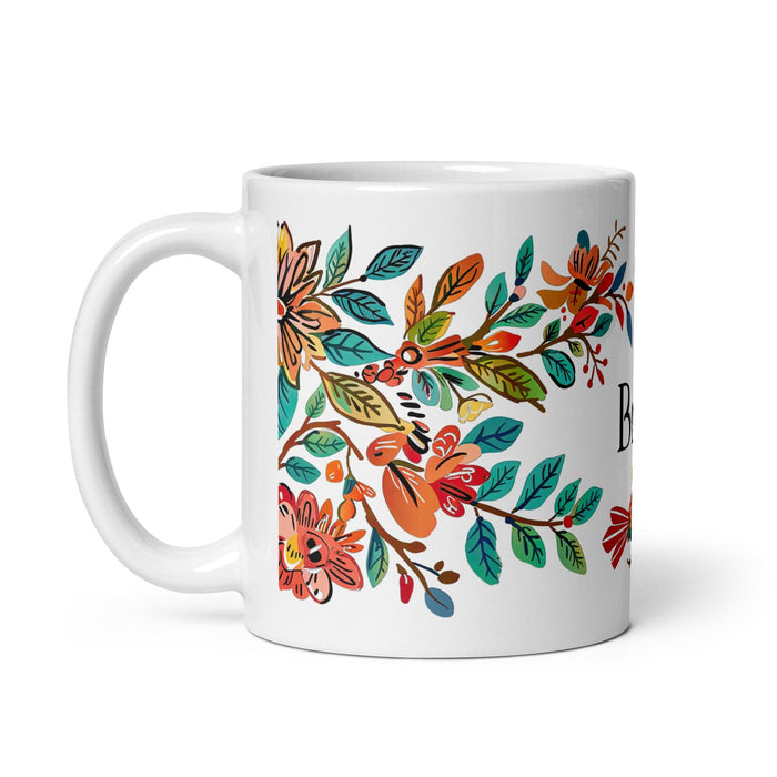 Brisa Exclusive Name Art Piece Home Office Work Coffee Mug Mexican Spanish Pride Gift Cup One-Of-A-Kind Calligraphy White Glossy Mug | B13 Mexicada