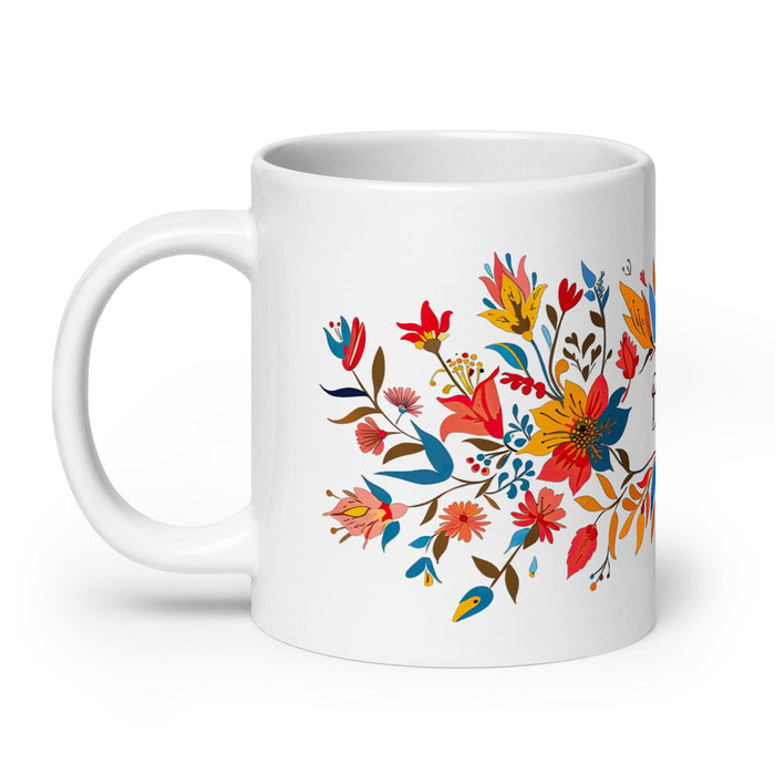 Brisa Exclusive Name Art Piece Home Office Work Coffee Mug Mexican Spanish Pride Gift Cup One-Of-A-Kind Calligraphy White Glossy Mug | B14 Mexicada