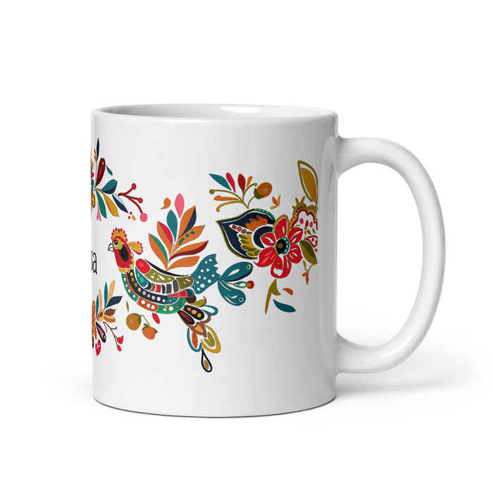 Brisa Exclusive Name Art Piece Home Office Work Coffee Mug Mexican Spanish Pride Gift Cup One-Of-A-Kind Calligraphy White Glossy Mug | B15 Mexicada 11 oz