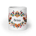 Brisa Exclusive Name Art Piece Home Office Work Coffee Mug Mexican Spanish Pride Gift Cup One-Of-A-Kind Calligraphy White Glossy Mug | B15 Mexicada