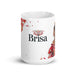 Brisa Exclusive Name Art Piece Home Office Work Coffee Mug Mexican Spanish Pride Gift Cup One-Of-A-Kind Calligraphy White Glossy Mug | B16 Mexicada