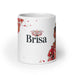 Brisa Exclusive Name Art Piece Home Office Work Coffee Mug Mexican Spanish Pride Gift Cup One-Of-A-Kind Calligraphy White Glossy Mug | B16 Mexicada