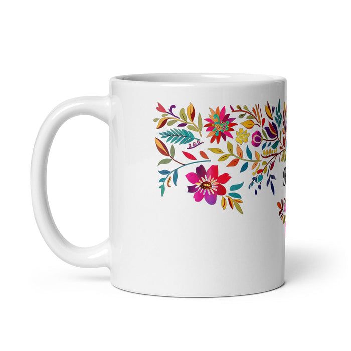 Brisa Exclusive Name Art Piece Home Office Work Coffee Mug Mexican Spanish Pride Gift Cup One-Of-A-Kind Calligraphy White Glossy Mug | B18 Mexicada