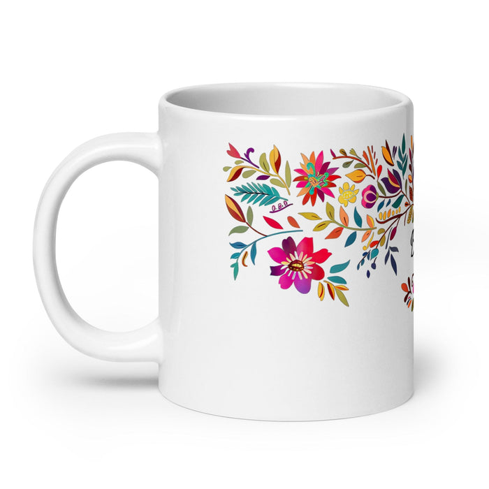 Brisa Exclusive Name Art Piece Home Office Work Coffee Mug Mexican Spanish Pride Gift Cup One-Of-A-Kind Calligraphy White Glossy Mug | B18 Mexicada