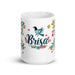 Brisa Exclusive Name Art Piece Home Office Work Coffee Mug Mexican Spanish Pride Gift Cup One-Of-A-Kind Calligraphy White Glossy Mug | B19 Mexicada