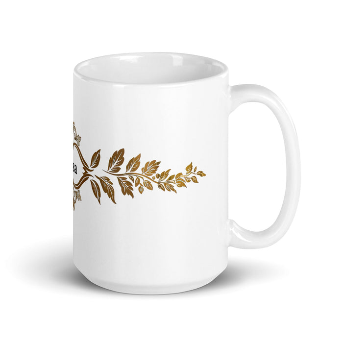 Brisa Exclusive Name Art Piece Home Office Work Coffee Mug Mexican Spanish Pride Gift Cup One-Of-A-Kind Calligraphy White Glossy Mug | B2 Mexicada 15 oz