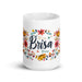 Brisa Exclusive Name Art Piece Home Office Work Coffee Mug Mexican Spanish Pride Gift Cup One-Of-A-Kind Calligraphy White Glossy Mug | B21 Mexicada