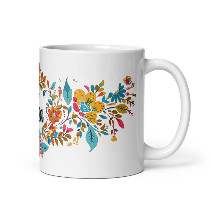 Brisa Exclusive Name Art Piece Home Office Work Coffee Mug Mexican Spanish Pride Gift Cup One-Of-A-Kind Calligraphy White Glossy Mug | B24 Mexicada 11 oz