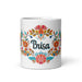 Brisa Exclusive Name Art Piece Home Office Work Coffee Mug Mexican Spanish Pride Gift Cup One-Of-A-Kind Calligraphy White Glossy Mug | B24 Mexicada