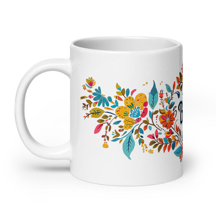 Brisa Exclusive Name Art Piece Home Office Work Coffee Mug Mexican Spanish Pride Gift Cup One-Of-A-Kind Calligraphy White Glossy Mug | B24 Mexicada