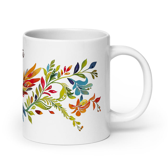 Brisa Exclusive Name Art Piece Home Office Work Coffee Mug Mexican Spanish Pride Gift Cup One-Of-A-Kind Calligraphy White Glossy Mug | B25 Mexicada 20 oz