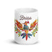 Brisa Exclusive Name Art Piece Home Office Work Coffee Mug Mexican Spanish Pride Gift Cup One-Of-A-Kind Calligraphy White Glossy Mug | B25 Mexicada