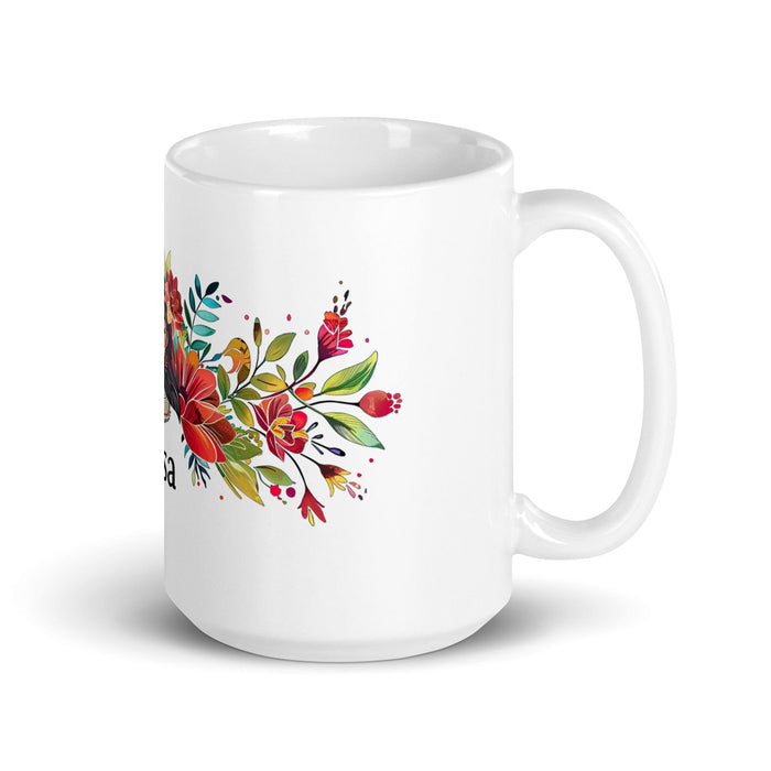 Brisa Exclusive Name Art Piece Home Office Work Coffee Mug Mexican Spanish Pride Gift Cup One-Of-A-Kind Calligraphy White Glossy Mug | B26 Mexicada 15 oz