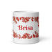 Brisa Exclusive Name Art Piece Home Office Work Coffee Mug Mexican Spanish Pride Gift Cup One-Of-A-Kind Calligraphy White Glossy Mug | B27 Mexicada