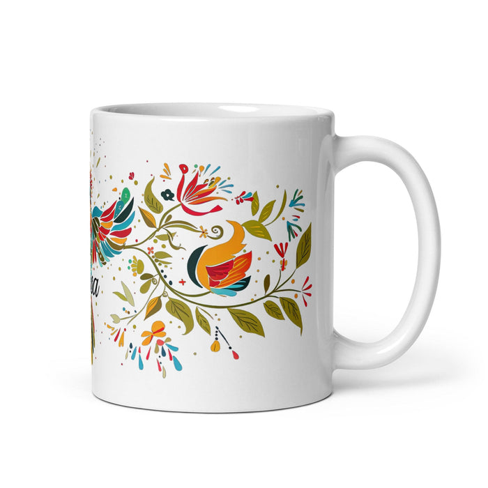 Brisa Exclusive Name Art Piece Home Office Work Coffee Mug Mexican Spanish Pride Gift Cup One-Of-A-Kind Calligraphy White Glossy Mug | B28 Mexicada 11 oz