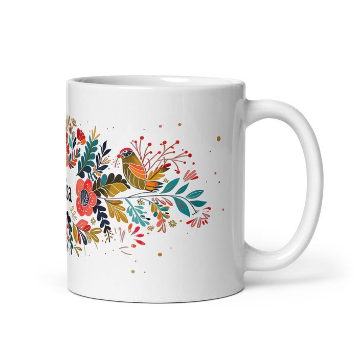 Brisa Exclusive Name Art Piece Home Office Work Coffee Mug Mexican Spanish Pride Gift Cup One-Of-A-Kind Calligraphy White Glossy Mug | B29 Mexicada 11 oz