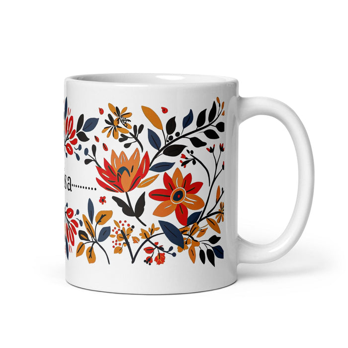 Brisa Exclusive Name Art Piece Home Office Work Coffee Mug Mexican Spanish Pride Gift Cup One-Of-A-Kind Calligraphy White Glossy Mug | B3 Mexicada 11 oz