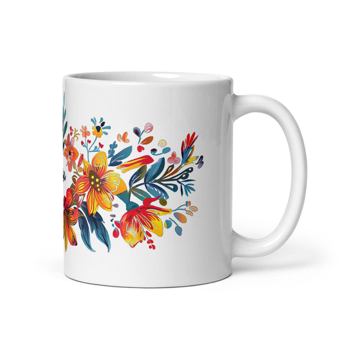 Brisa Exclusive Name Art Piece Home Office Work Coffee Mug Mexican Spanish Pride Gift Cup One-Of-A-Kind Calligraphy White Glossy Mug | B30 Mexicada 11 oz