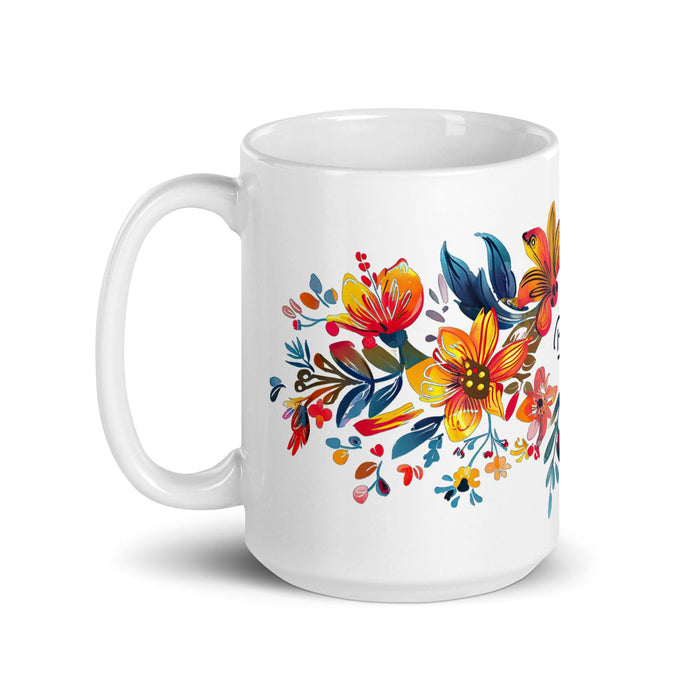 Brisa Exclusive Name Art Piece Home Office Work Coffee Mug Mexican Spanish Pride Gift Cup One-Of-A-Kind Calligraphy White Glossy Mug | B30 Mexicada