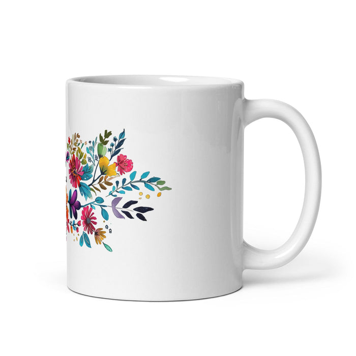 Brisa Exclusive Name Art Piece Home Office Work Coffee Mug Mexican Spanish Pride Gift Cup One-Of-A-Kind Calligraphy White Glossy Mug | B31 Mexicada 11 oz