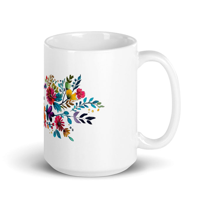 Brisa Exclusive Name Art Piece Home Office Work Coffee Mug Mexican Spanish Pride Gift Cup One-Of-A-Kind Calligraphy White Glossy Mug | B31 Mexicada 15 oz