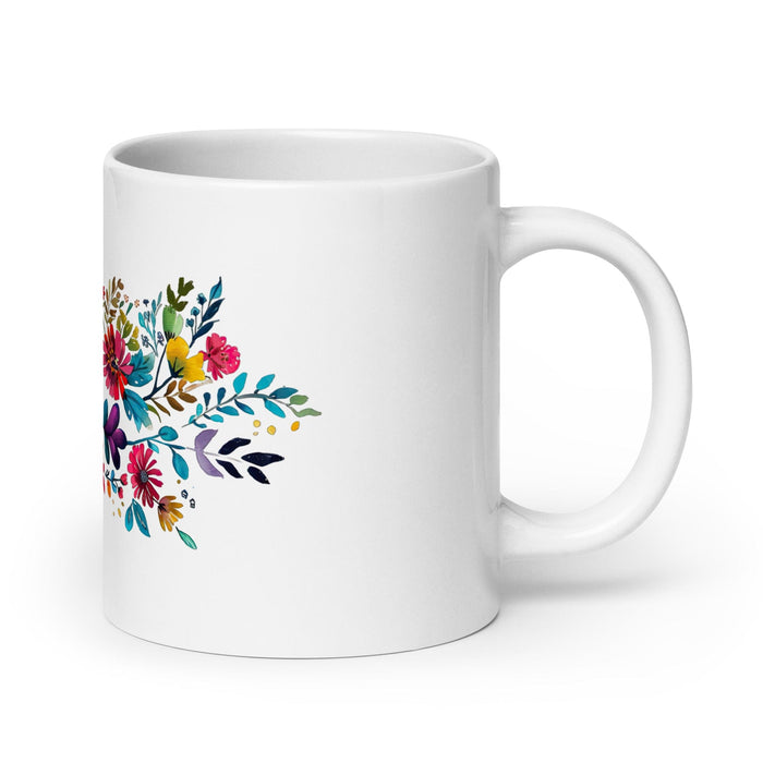 Brisa Exclusive Name Art Piece Home Office Work Coffee Mug Mexican Spanish Pride Gift Cup One-Of-A-Kind Calligraphy White Glossy Mug | B31 Mexicada 20 oz