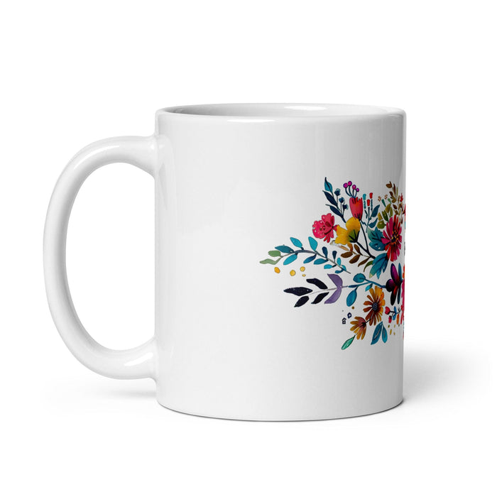 Brisa Exclusive Name Art Piece Home Office Work Coffee Mug Mexican Spanish Pride Gift Cup One-Of-A-Kind Calligraphy White Glossy Mug | B31 Mexicada