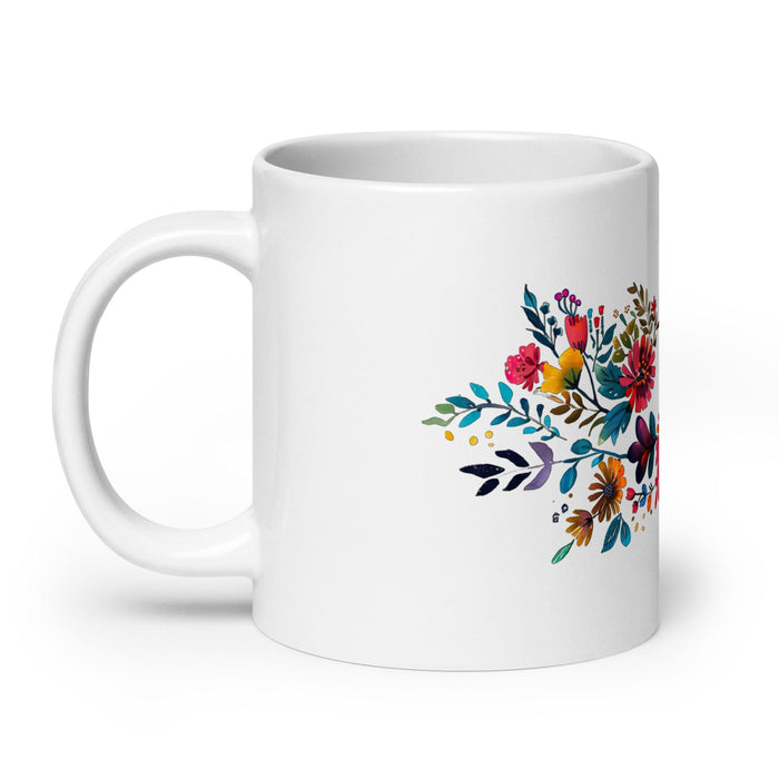 Brisa Exclusive Name Art Piece Home Office Work Coffee Mug Mexican Spanish Pride Gift Cup One-Of-A-Kind Calligraphy White Glossy Mug | B31 Mexicada