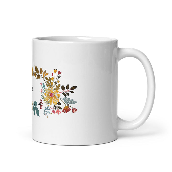 Brisa Exclusive Name Art Piece Home Office Work Coffee Mug Mexican Spanish Pride Gift Cup One-Of-A-Kind Calligraphy White Glossy Mug | B4 Mexicada 11 oz