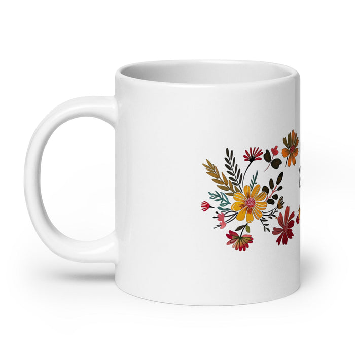 Brisa Exclusive Name Art Piece Home Office Work Coffee Mug Mexican Spanish Pride Gift Cup One-Of-A-Kind Calligraphy White Glossy Mug | B4 Mexicada