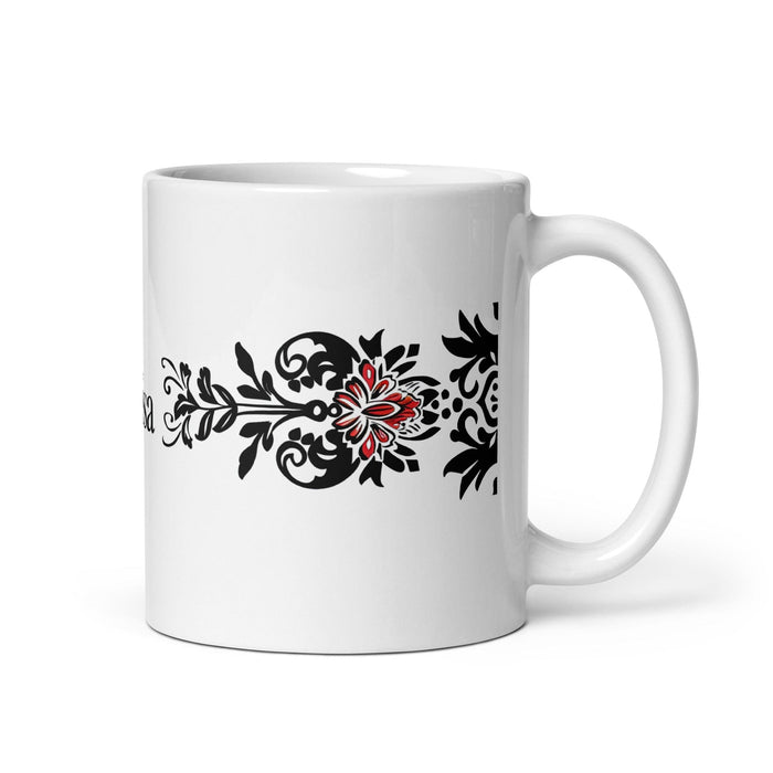 Brisa Exclusive Name Art Piece Home Office Work Coffee Mug Mexican Spanish Pride Gift Cup One-Of-A-Kind Calligraphy White Glossy Mug | B6 Mexicada 11 oz