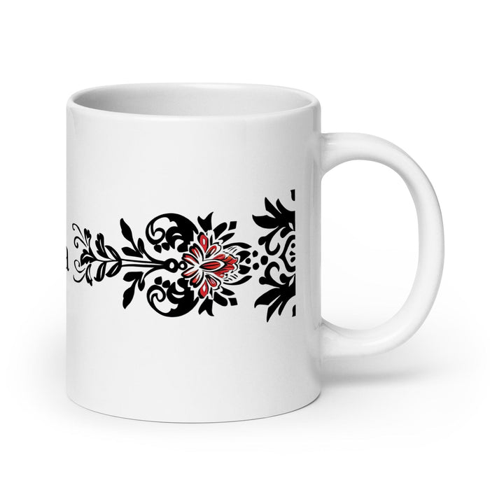 Brisa Exclusive Name Art Piece Home Office Work Coffee Mug Mexican Spanish Pride Gift Cup One-Of-A-Kind Calligraphy White Glossy Mug | B6 Mexicada 20 oz