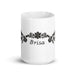 Brisa Exclusive Name Art Piece Home Office Work Coffee Mug Mexican Spanish Pride Gift Cup One-Of-A-Kind Calligraphy White Glossy Mug | B7 Mexicada