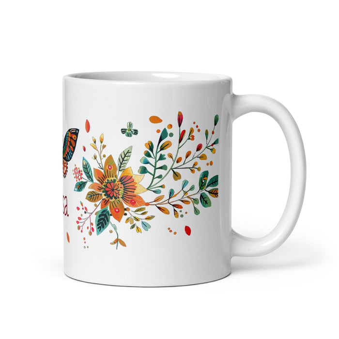 Brisa Exclusive Name Art Piece Home Office Work Coffee Mug Mexican Spanish Pride Gift Cup One-Of-A-Kind Calligraphy White Glossy Mug | B8 Mexicada 11 oz