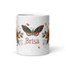 Brisa Exclusive Name Art Piece Home Office Work Coffee Mug Mexican Spanish Pride Gift Cup One-Of-A-Kind Calligraphy White Glossy Mug | B8 Mexicada