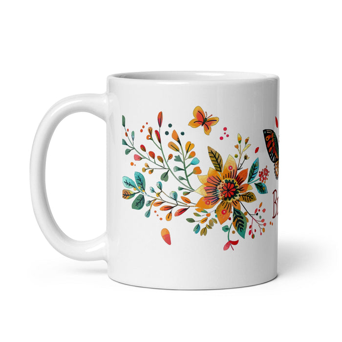 Brisa Exclusive Name Art Piece Home Office Work Coffee Mug Mexican Spanish Pride Gift Cup One-Of-A-Kind Calligraphy White Glossy Mug | B8 Mexicada