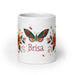 Brisa Exclusive Name Art Piece Home Office Work Coffee Mug Mexican Spanish Pride Gift Cup One-Of-A-Kind Calligraphy White Glossy Mug | B8 Mexicada