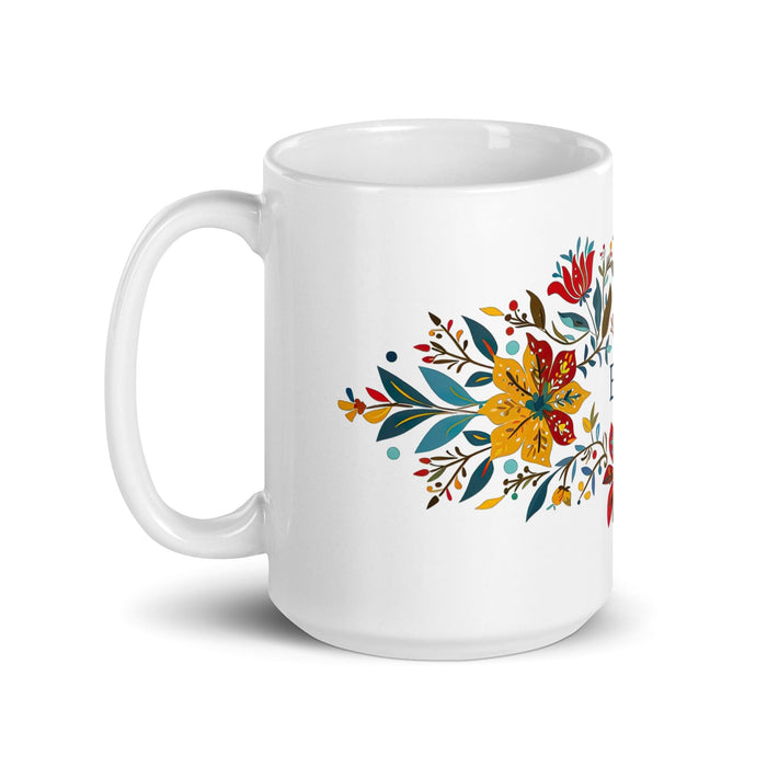 Brisa Exclusive Name Art Piece Home Office Work Coffee Mug Mexican Spanish Pride Gift Cup One-Of-A-Kind Calligraphy White Glossy Mug | B9 Mexicada