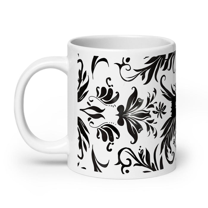 Brooks Exclusive Name Art Piece Home Office Work Coffee Mug Mexican Spanish Pride Gift Cup One-Of-A-Kind Calligraphy White Glossy Mug | B1 Mexicada