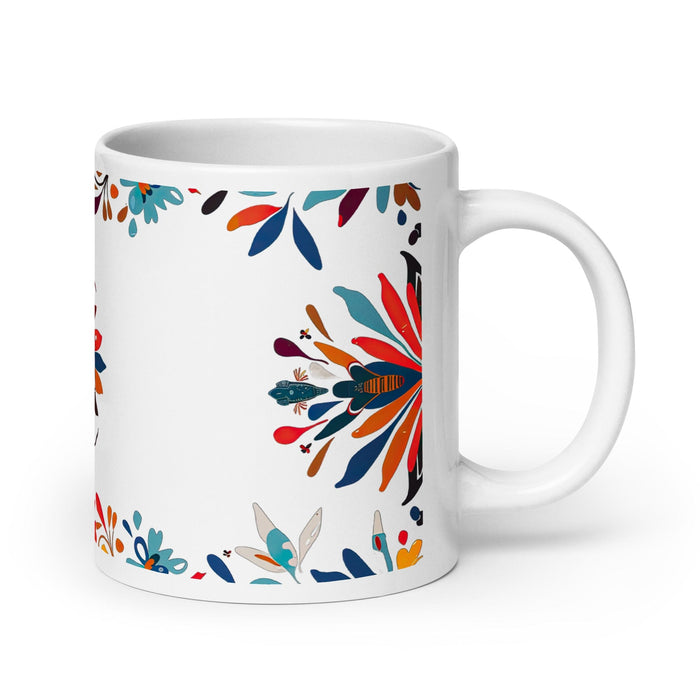 Brooks Exclusive Name Art Piece Home Office Work Coffee Mug Mexican Spanish Pride Gift Cup One-Of-A-Kind Calligraphy White Glossy Mug | B10 Mexicada 20 oz