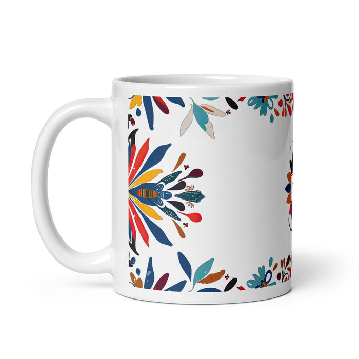 Brooks Exclusive Name Art Piece Home Office Work Coffee Mug Mexican Spanish Pride Gift Cup One-Of-A-Kind Calligraphy White Glossy Mug | B10 Mexicada