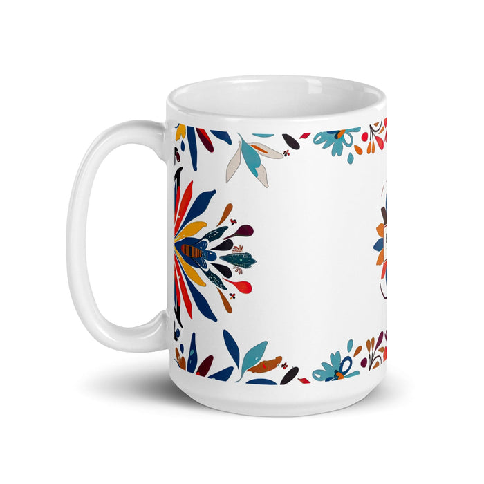 Brooks Exclusive Name Art Piece Home Office Work Coffee Mug Mexican Spanish Pride Gift Cup One-Of-A-Kind Calligraphy White Glossy Mug | B10 Mexicada