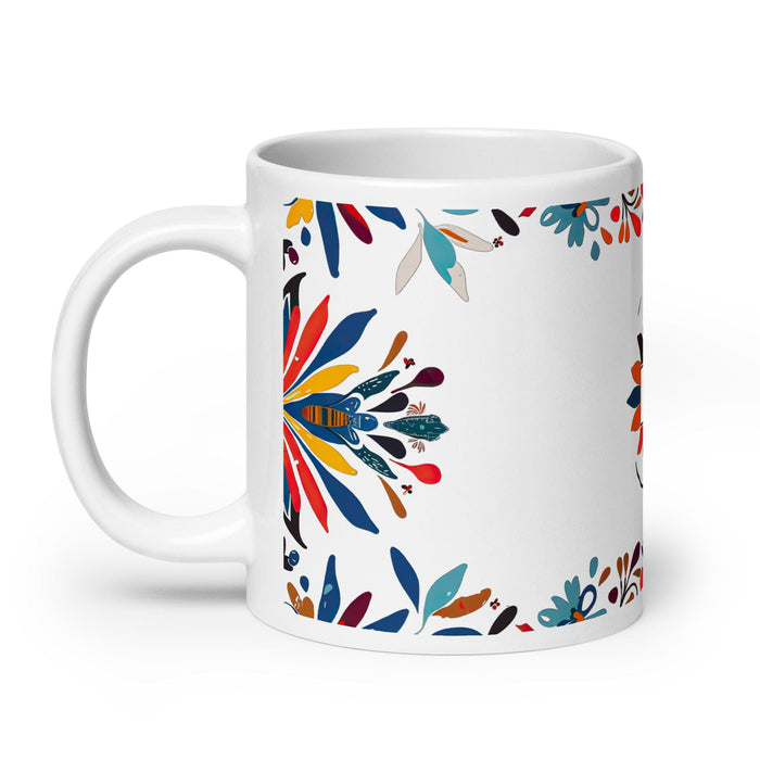 Brooks Exclusive Name Art Piece Home Office Work Coffee Mug Mexican Spanish Pride Gift Cup One-Of-A-Kind Calligraphy White Glossy Mug | B10 Mexicada