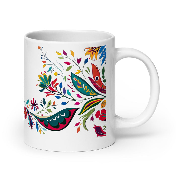 Brooks Exclusive Name Art Piece Home Office Work Coffee Mug Mexican Spanish Pride Gift Cup One-Of-A-Kind Calligraphy White Glossy Mug | B13 Mexicada 20 oz